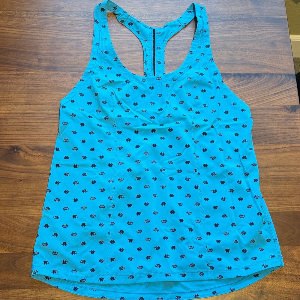 Vintage Seawheeze Lululemon Blue Patterned logo Tank